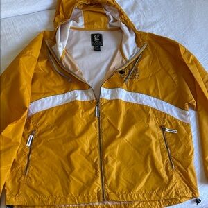 Gear For Sports Yellow and White Windbreaker. Custom Imprint- -Keystone Colorado